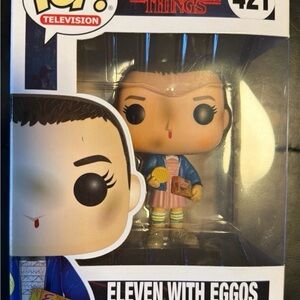 Funko Pop! Eleven with Eggos Figure - Blue and Yellow